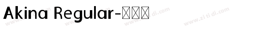 Akina Regular字体转换